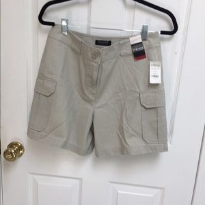 New York & company cotton cargo shorts